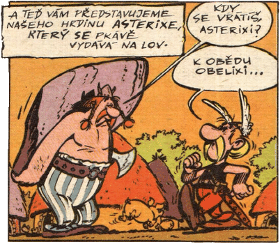 První vstup Asterixe a Obelixe